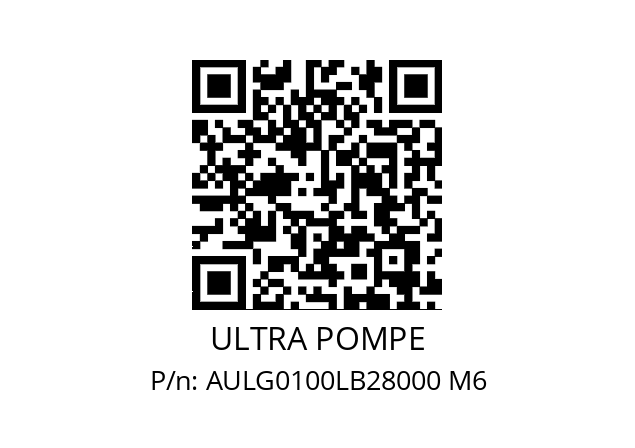   ULTRA POMPE AULG0100LB28000 M6