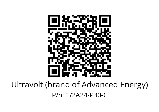   Ultravolt (brand of Advanced Energy) 1/2A24-P30-C