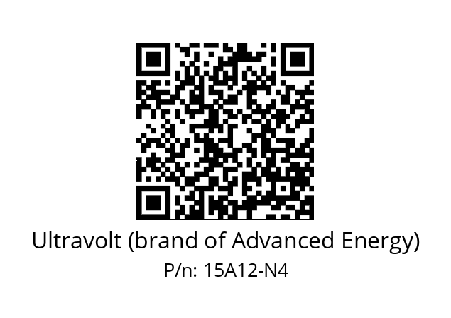   Ultravolt (brand of Advanced Energy) 15A12-N4