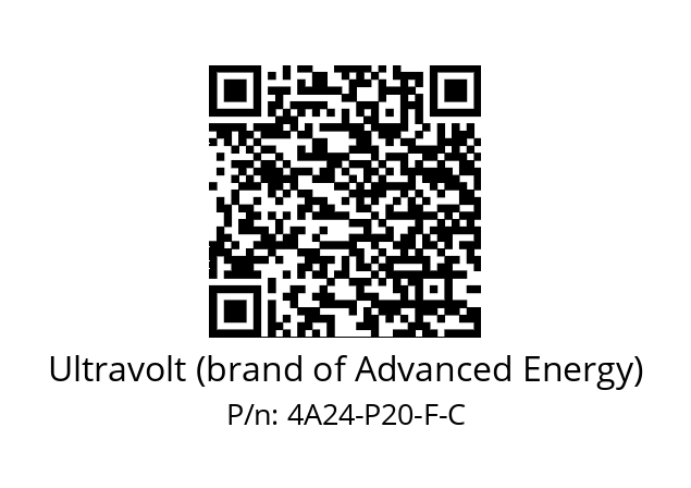   Ultravolt (brand of Advanced Energy) 4A24-P20-F-C