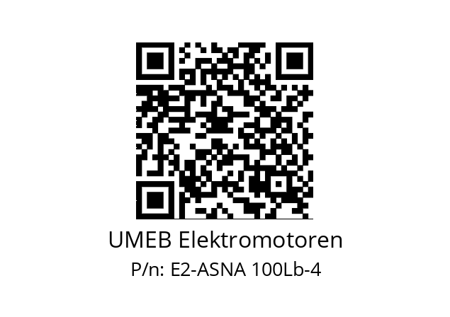   UMEB Elektromotoren E2-ASNA 100Lb-4