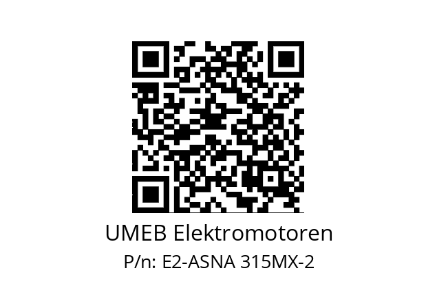   UMEB Elektromotoren E2-ASNA 315MX-2