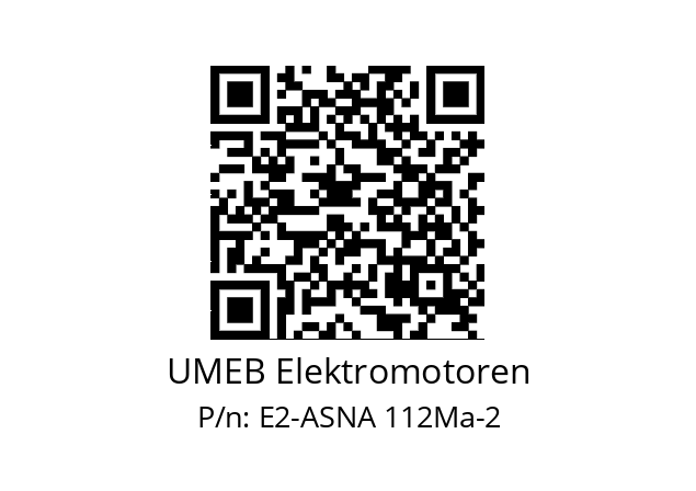   UMEB Elektromotoren E2-ASNA 112Ma-2