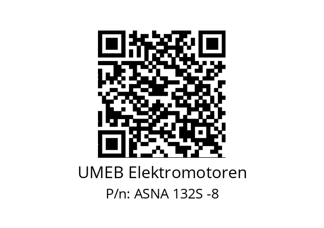   UMEB Elektromotoren ASNA 132S -8