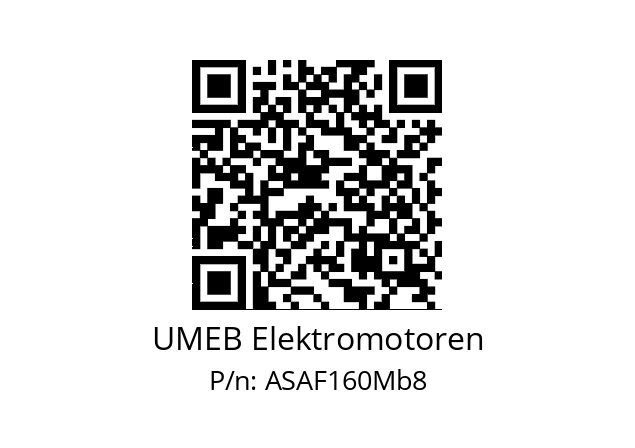   UMEB Elektromotoren ASAF160Mb8