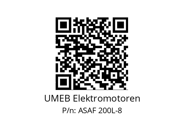   UMEB Elektromotoren ASAF 200L-8