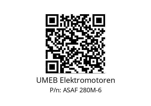   UMEB Elektromotoren ASAF 280M-6