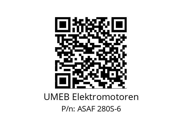   UMEB Elektromotoren ASAF 280S-6