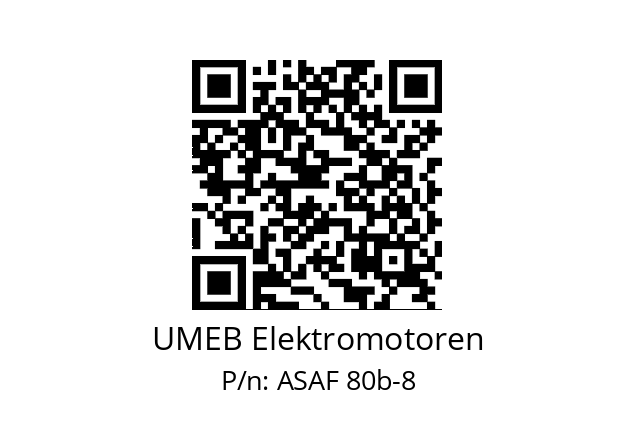   UMEB Elektromotoren ASAF 80b-8