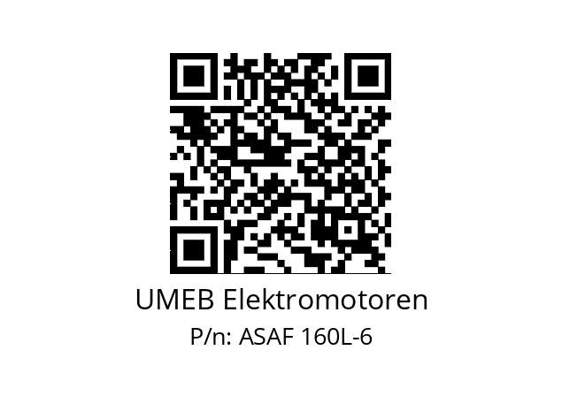   UMEB Elektromotoren ASAF 160L-6