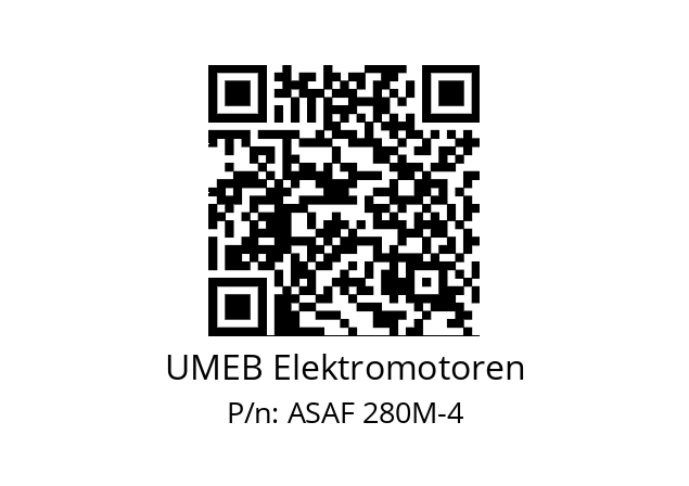   UMEB Elektromotoren ASAF 280M-4