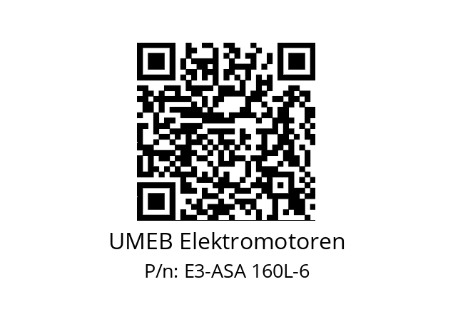   UMEB Elektromotoren E3-ASA 160L-6