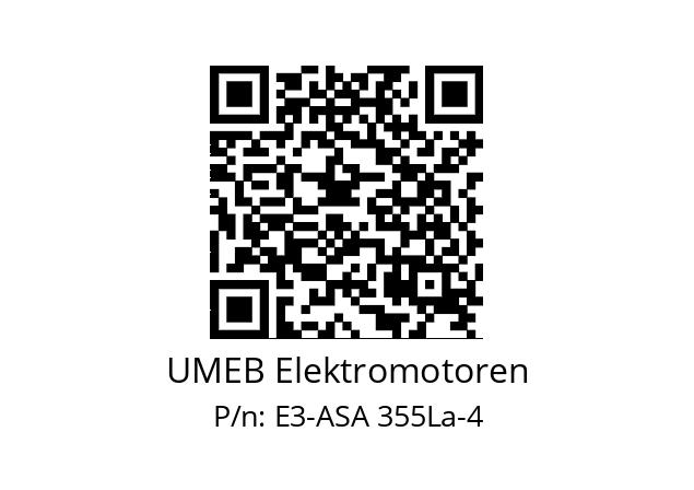   UMEB Elektromotoren E3-ASA 355La-4