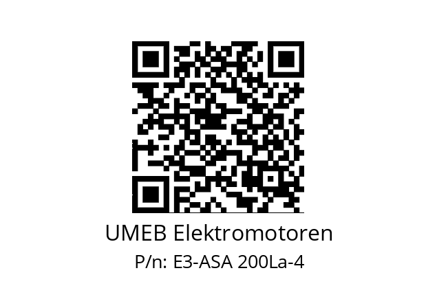   UMEB Elektromotoren E3-ASA 200La-4