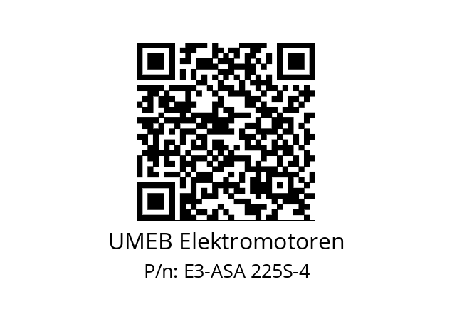   UMEB Elektromotoren E3-ASA 225S-4