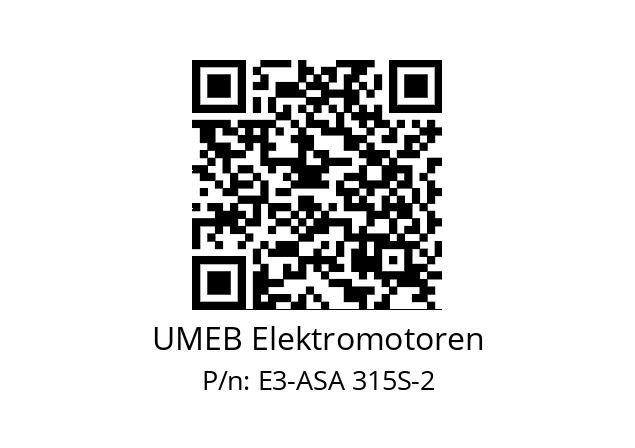   UMEB Elektromotoren E3-ASA 315S-2