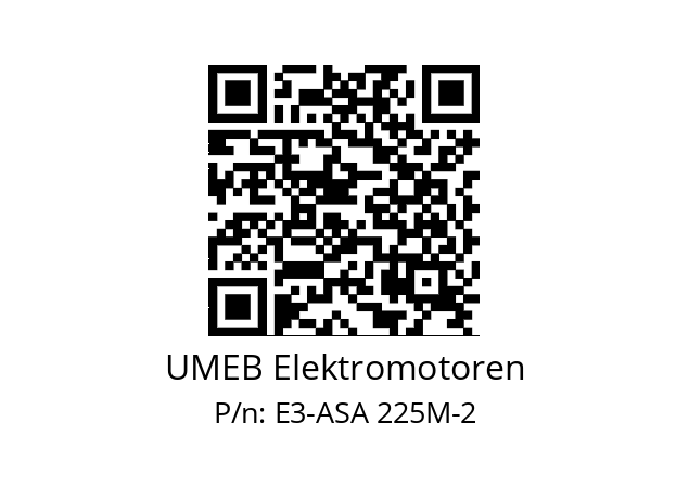   UMEB Elektromotoren E3-ASA 225M-2