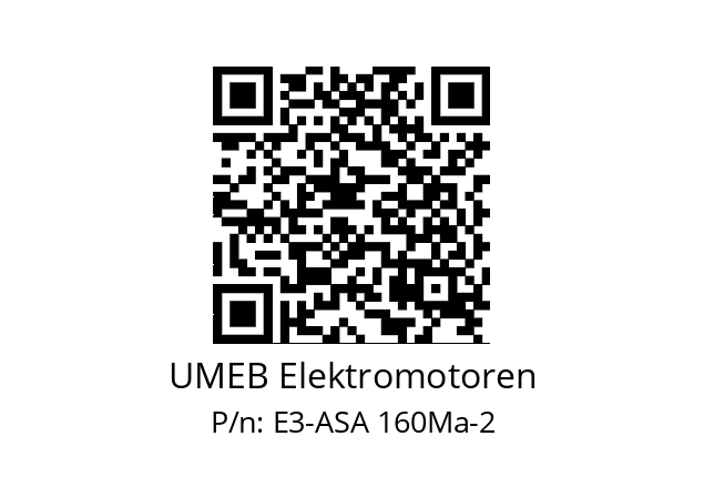   UMEB Elektromotoren E3-ASA 160Ma-2