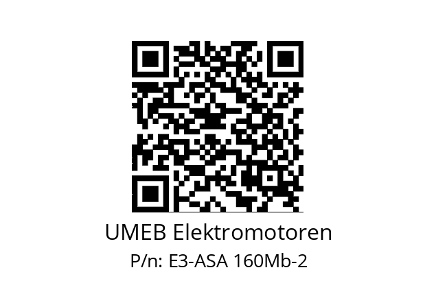   UMEB Elektromotoren E3-ASA 160Mb-2