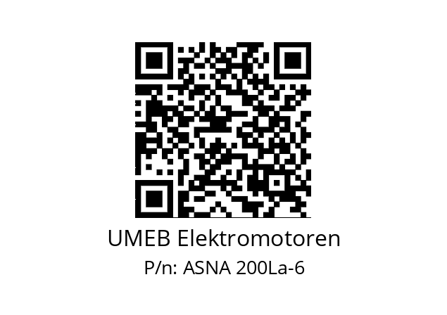   UMEB Elektromotoren ASNA 200La-6