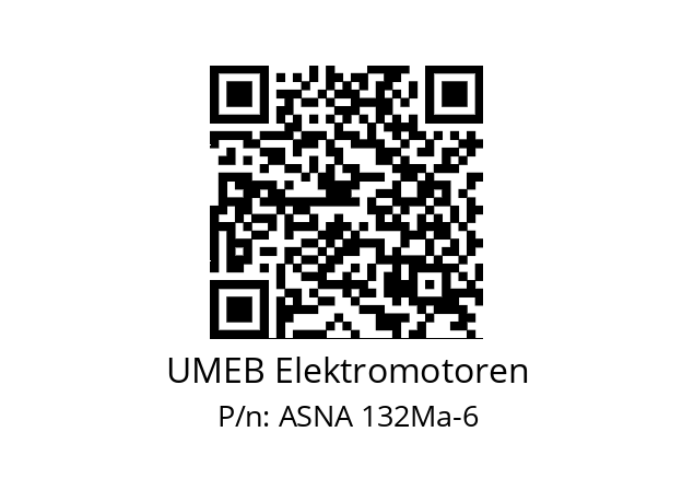   UMEB Elektromotoren ASNA 132Ma-6