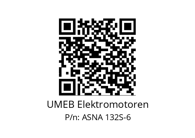   UMEB Elektromotoren ASNA 132S-6