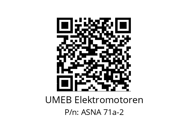   UMEB Elektromotoren ASNA 71a-2