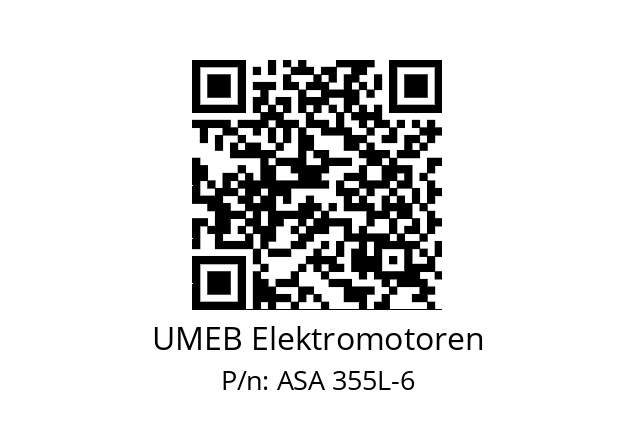   UMEB Elektromotoren ASA 355L-6