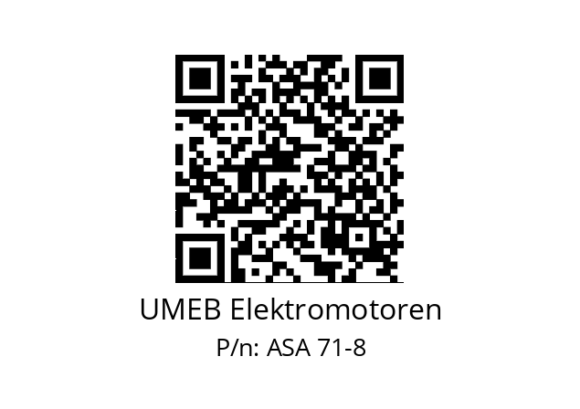   UMEB Elektromotoren ASA 71-8