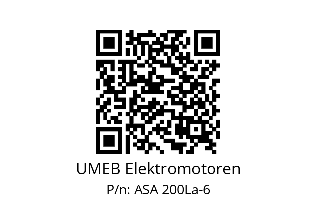   UMEB Elektromotoren ASA 200La-6