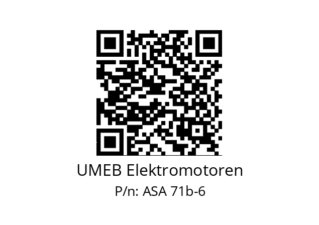   UMEB Elektromotoren ASA 71b-6