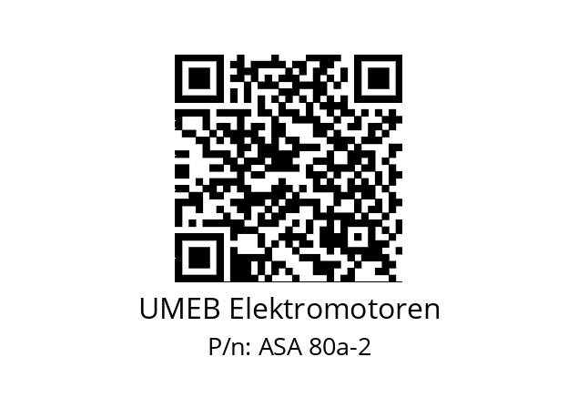   UMEB Elektromotoren ASA 80a-2