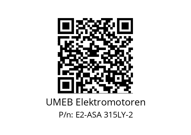   UMEB Elektromotoren E2-ASA 315LY-2