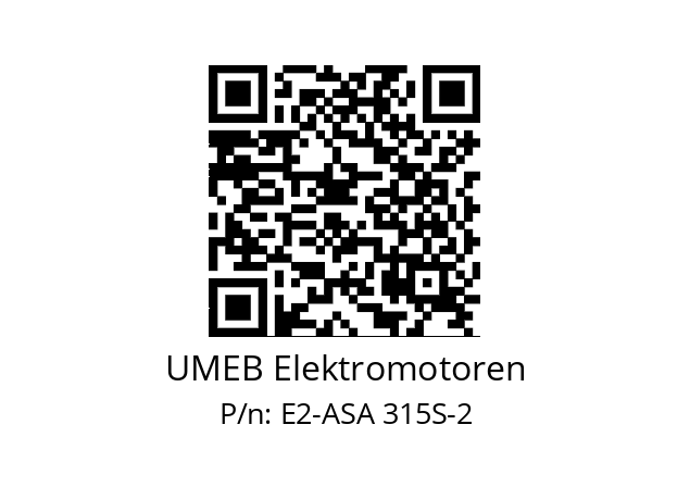   UMEB Elektromotoren E2-ASA 315S-2