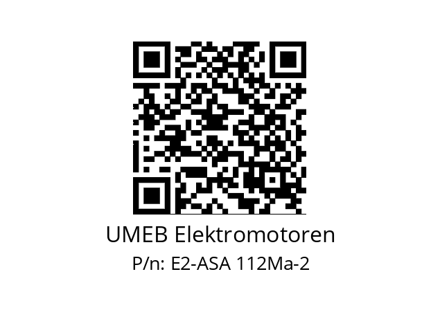   UMEB Elektromotoren E2-ASA 112Ma-2