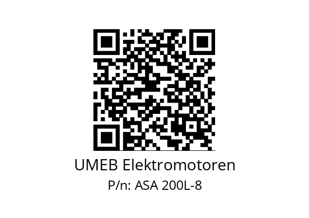   UMEB Elektromotoren ASA 200L-8