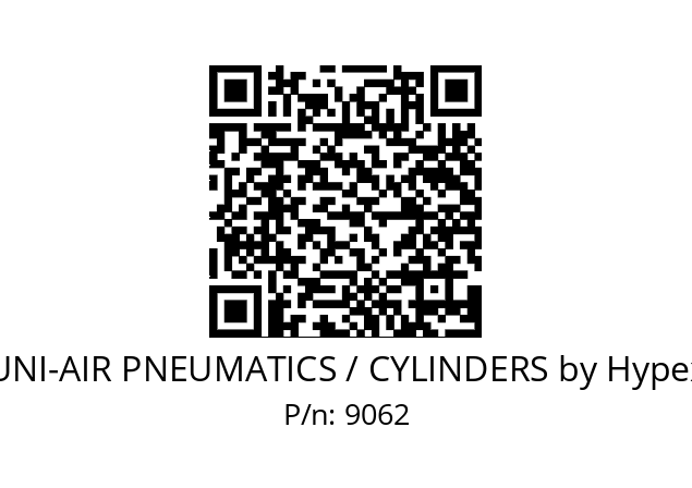   UNI-AIR PNEUMATICS / CYLINDERS by Hypex 9062