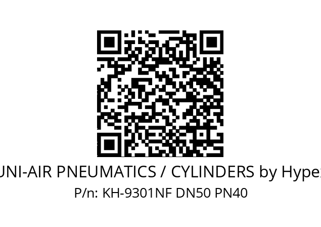   UNI-AIR PNEUMATICS / CYLINDERS by Hypex KH-9301NF DN50 PN40