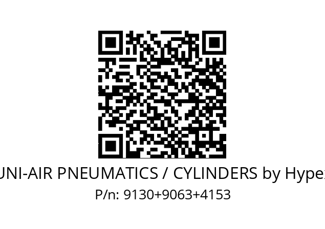   UNI-AIR PNEUMATICS / CYLINDERS by Hypex 9130+9063+4153