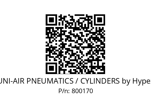   UNI-AIR PNEUMATICS / CYLINDERS by Hypex 800170