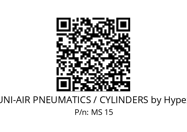   UNI-AIR PNEUMATICS / CYLINDERS by Hypex MS 15