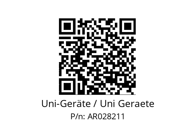   Uni-Geräte / Uni Geraete AR028211