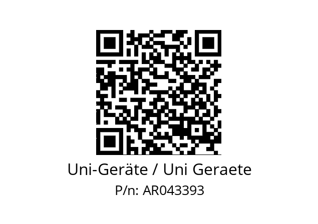   Uni-Geräte / Uni Geraete AR043393