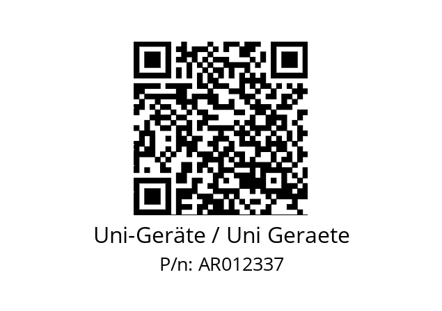   Uni-Geräte / Uni Geraete AR012337