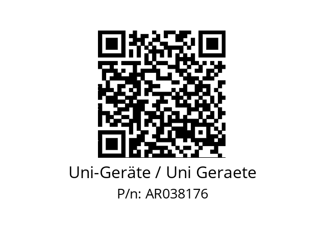   Uni-Geräte / Uni Geraete AR038176