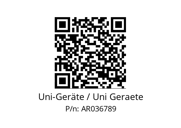   Uni-Geräte / Uni Geraete AR036789