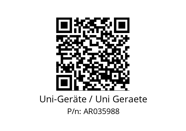   Uni-Geräte / Uni Geraete AR035988