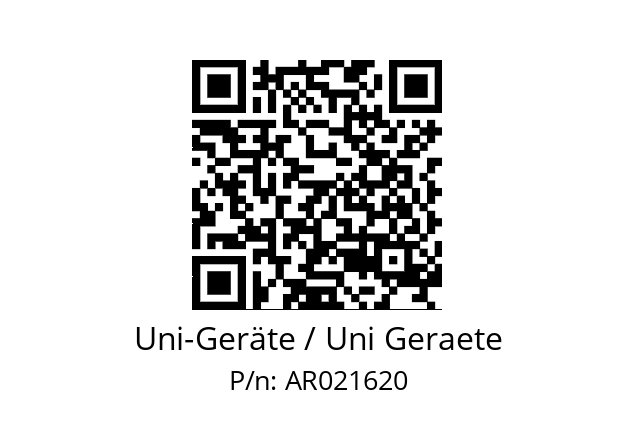   Uni-Geräte / Uni Geraete AR021620