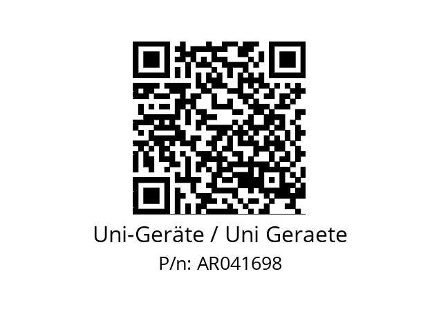   Uni-Geräte / Uni Geraete AR041698