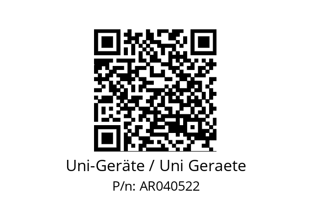   Uni-Geräte / Uni Geraete AR040522